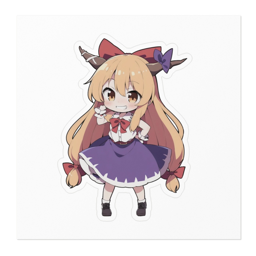 DC東方Projectステッカー 伊吹萃香 ちびキャラver02