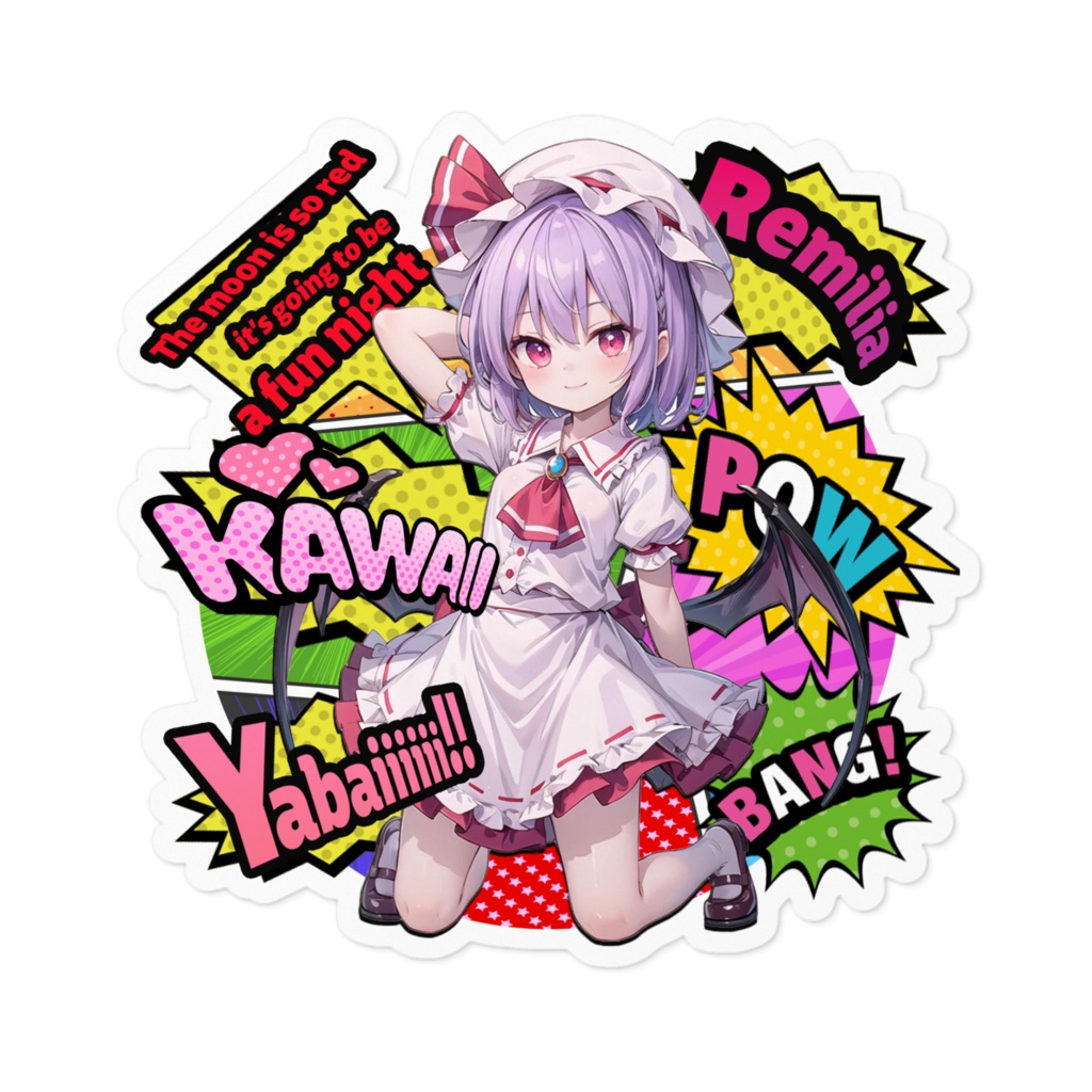 DC東方Projectステッカー レミリア・スカーレット アメコミ風ver01