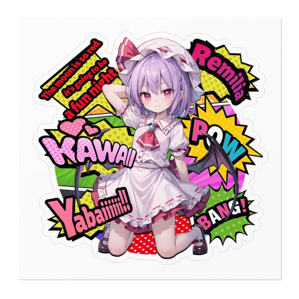 DC東方Projectステッカー レミリア・スカーレット アメコミ風ver01