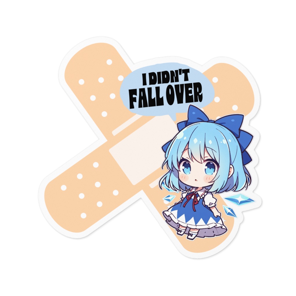 東方Project キズかくしステッカー チルノ ちびきゃらver