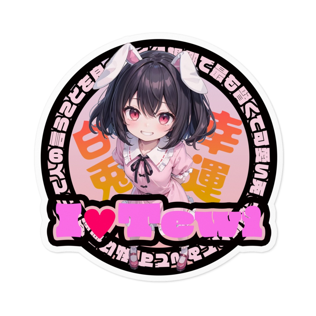 東方Project推活ステッカー 永夜抄編 因幡てゐ①