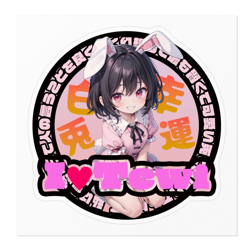 東方Project推活ステッカー 永夜抄編 因幡てゐ③