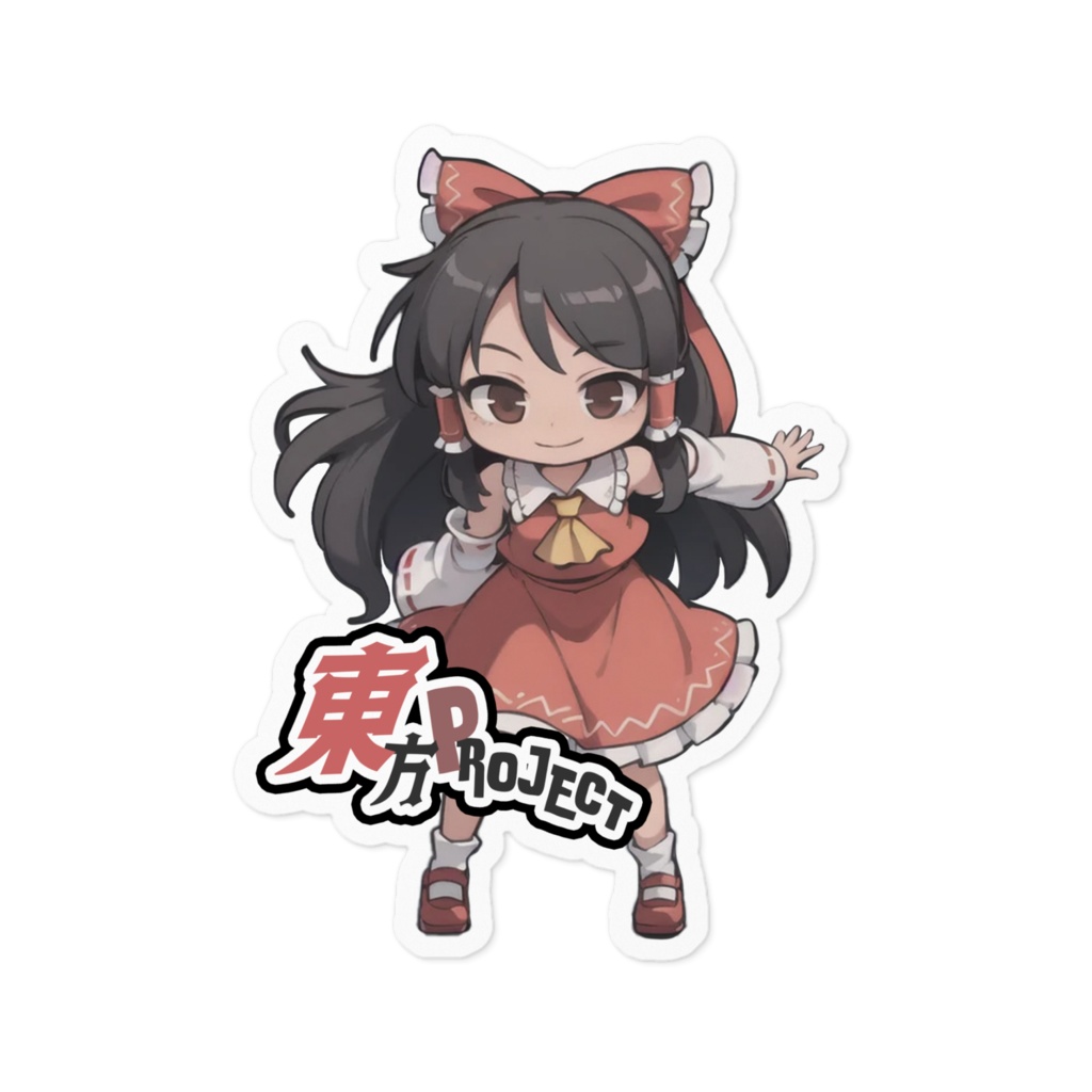 東方Projectステッカー 博麗霊夢①ver.