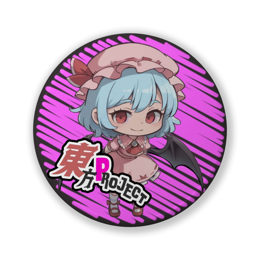 東方Project缶バッチ レミリア・スカーレット②