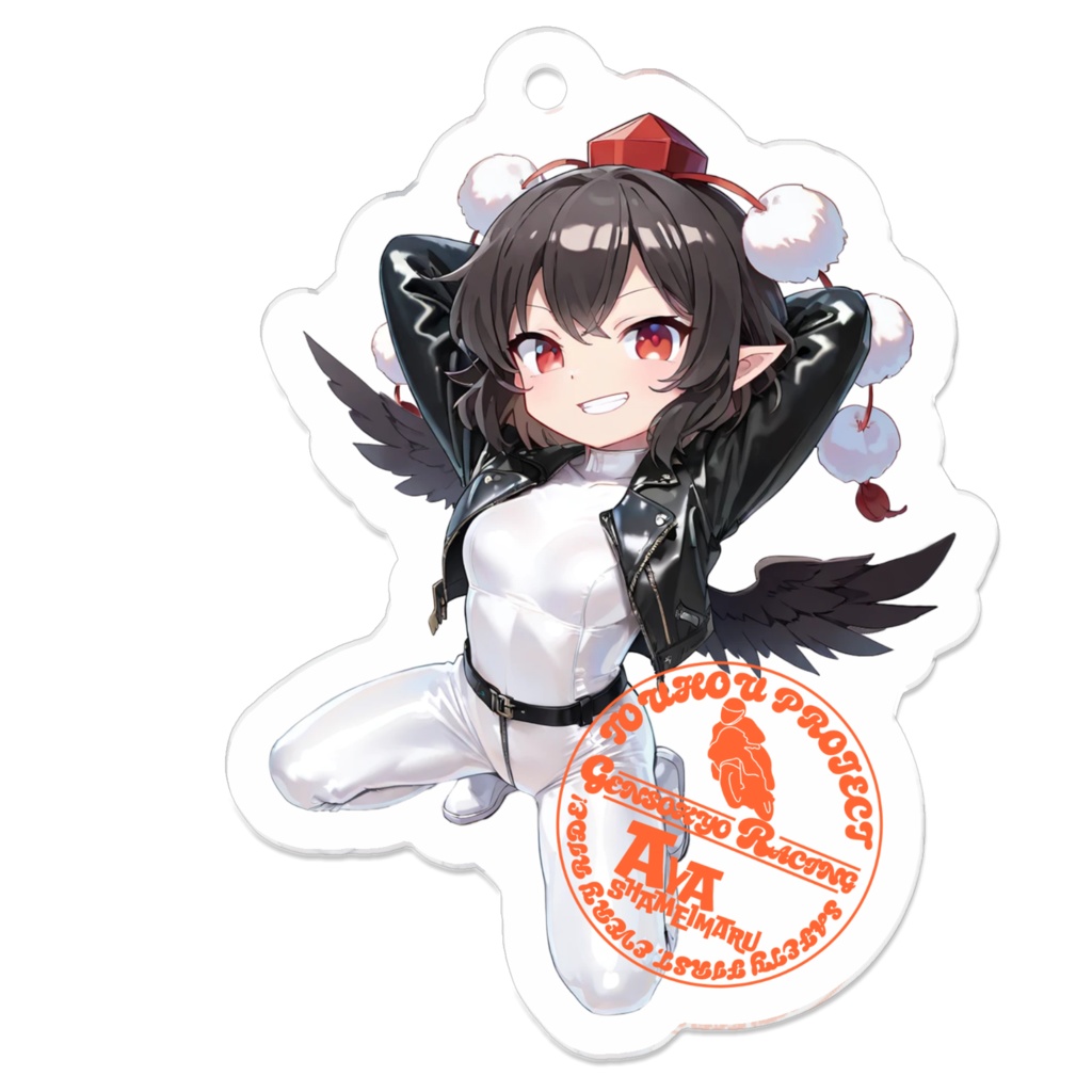 東方Projectアクリルキーホルダー 幻想郷レーシング/射命丸文①