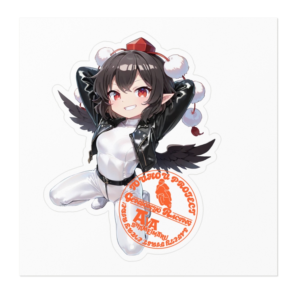 東方Projectステッカー 幻想郷レーシング/射命丸文①