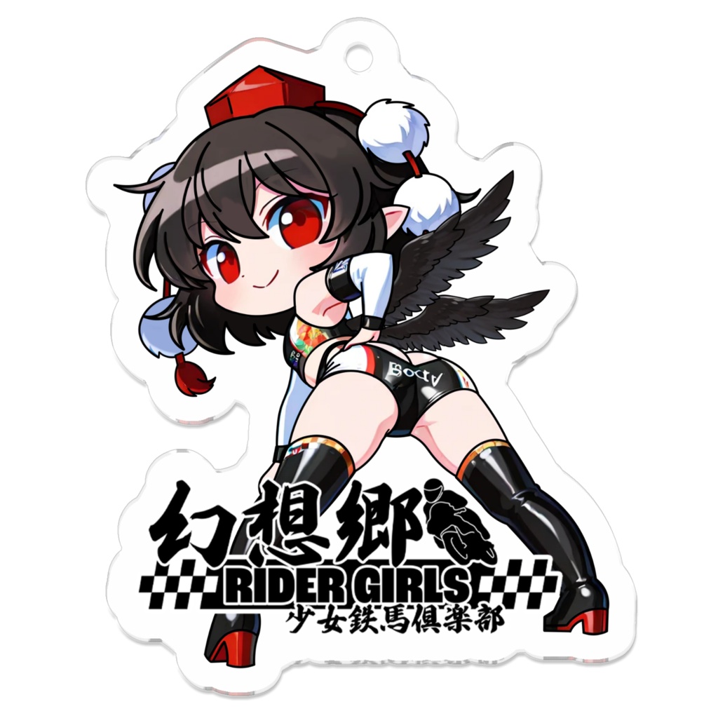 東方Projectアクリルキーホルダー 幻想郷レーシングRQ/射命丸文①