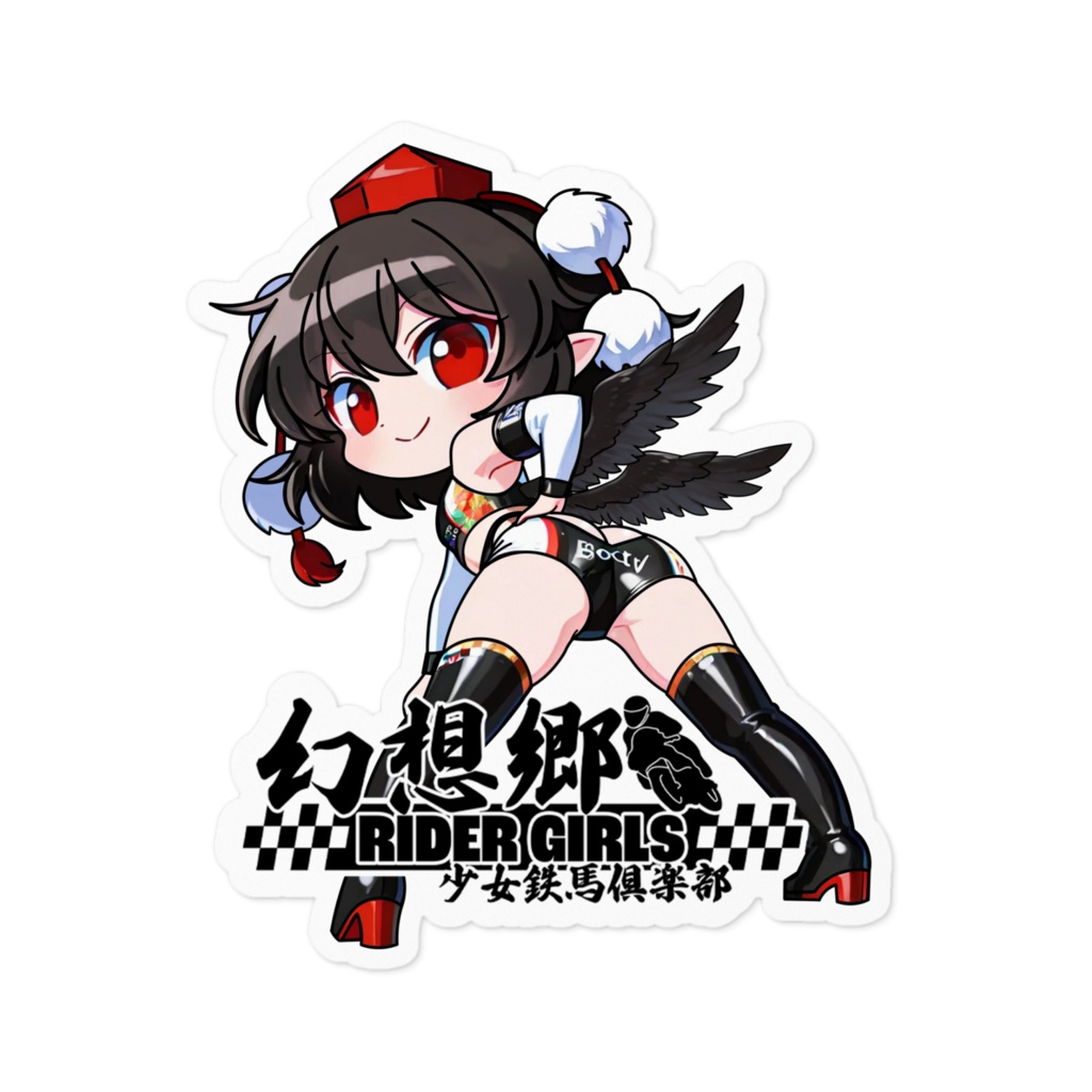 東方Projectステッカー 幻想郷レーシングRQ/射命丸文①