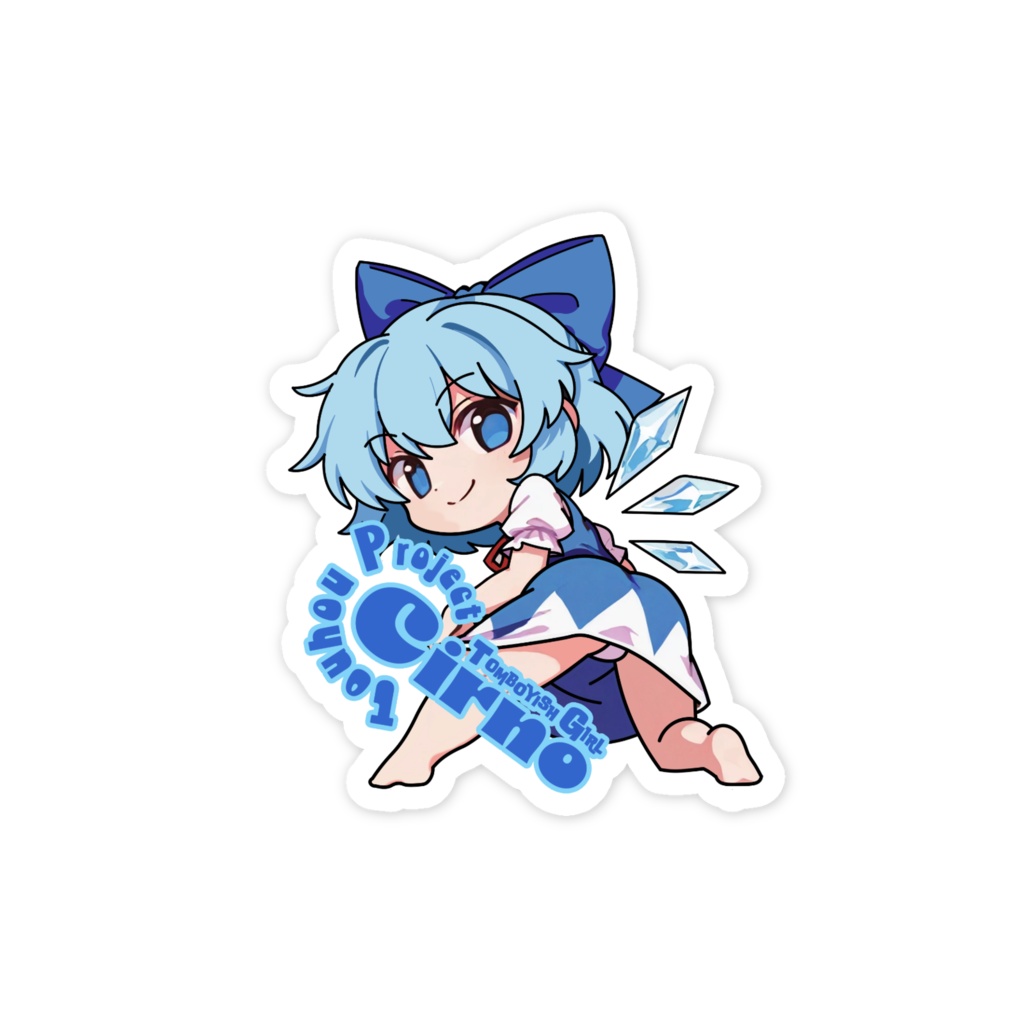 東方Projectスマホステッカー チルノ②