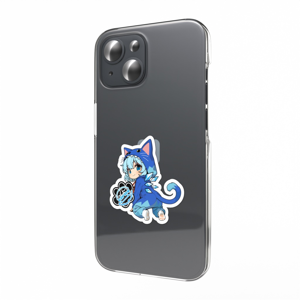 東方Project猫耳着ぐるみシリーズ チルノ スマホステッカー