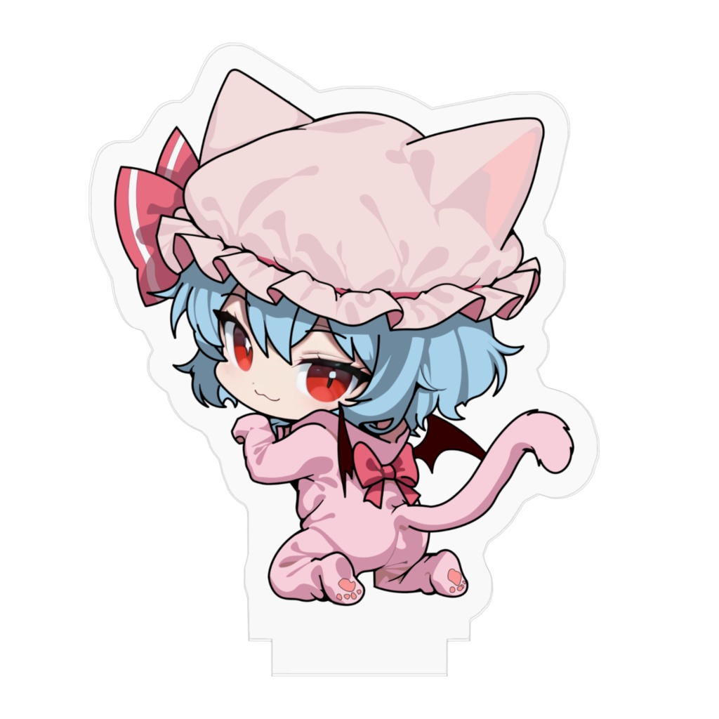 東方Project猫耳着ぐるみシリーズ レミリア・スカーレット アクリルフィギュア