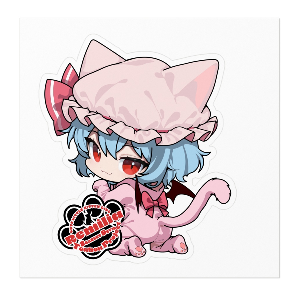 東方Project猫耳着ぐるみシリーズ レミリア・スカーレット ステッカー