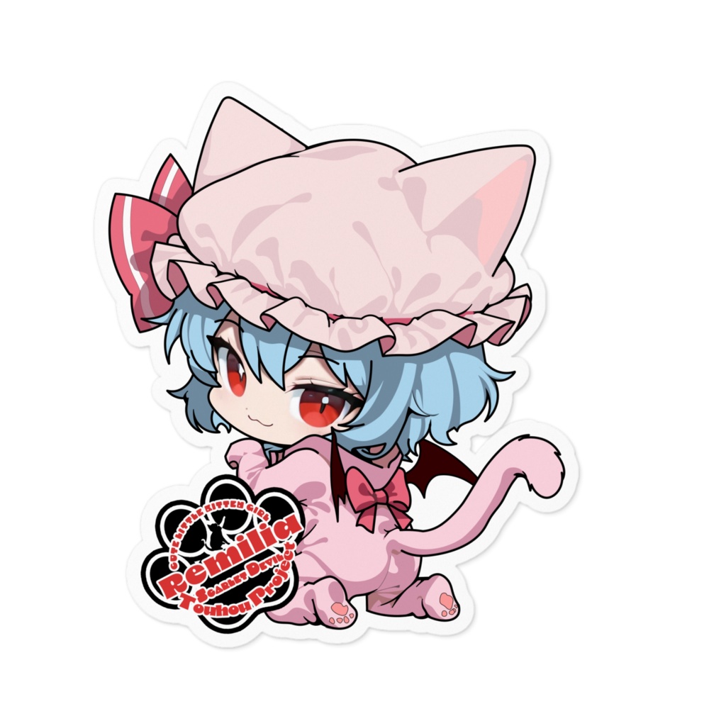 東方Project猫耳着ぐるみシリーズ レミリア・スカーレット ステッカー
