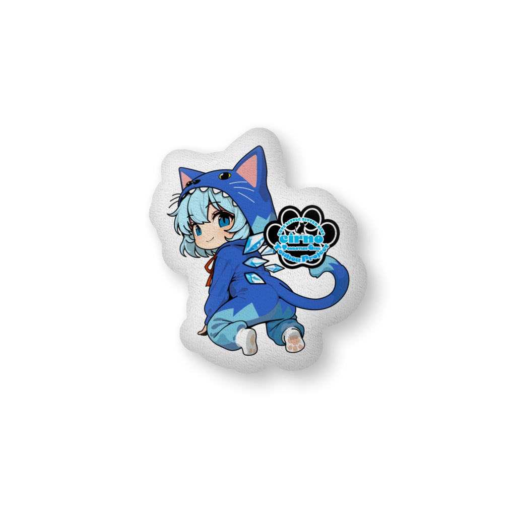 東方Project猫耳着ぐるみシリーズ チルノ ふかふかクッション