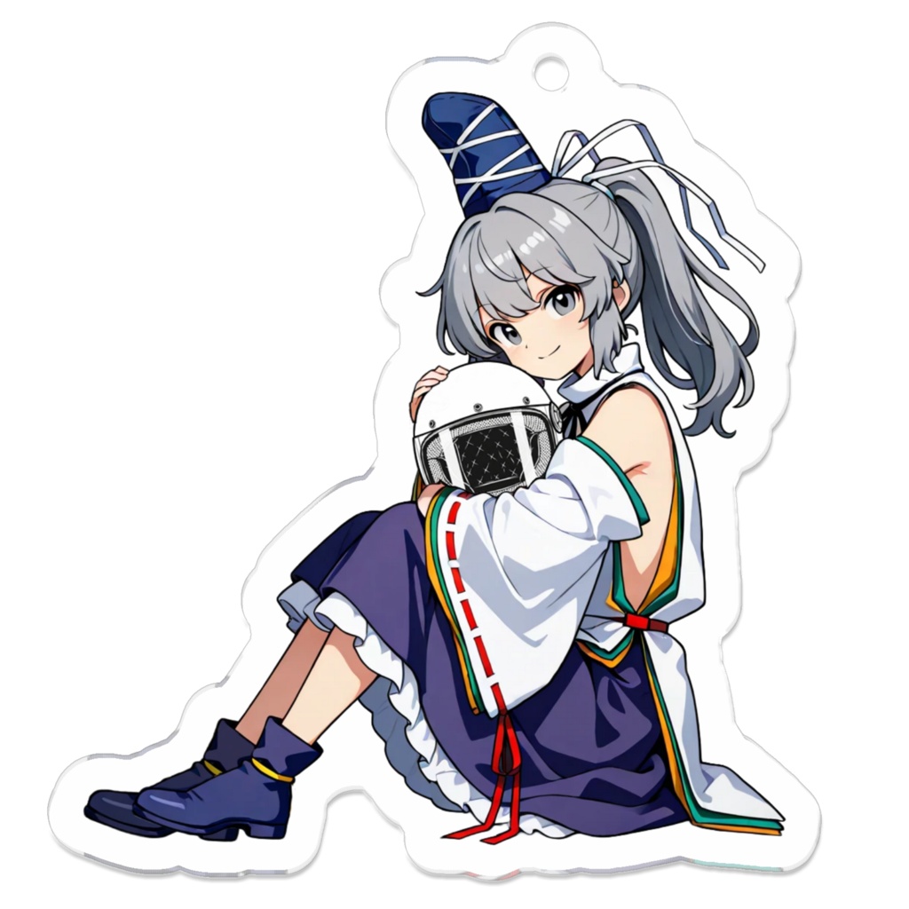 【東方Project ライダーズアイテム】ヘルメット抱きしめアクリルキーホルダー 物部布都