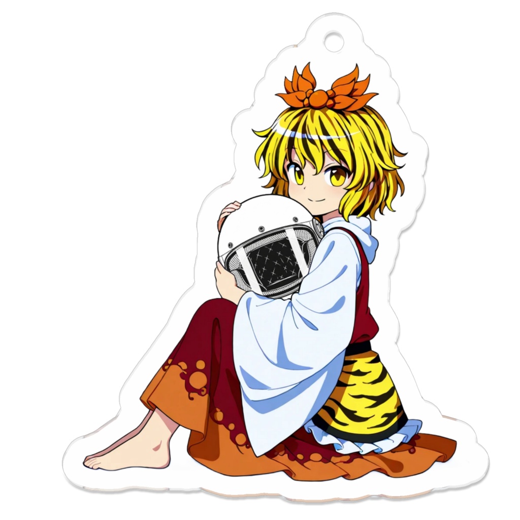 【東方Project ライダーズアイテム】ヘルメット抱きしめアクリルキーホルダー 寅丸星