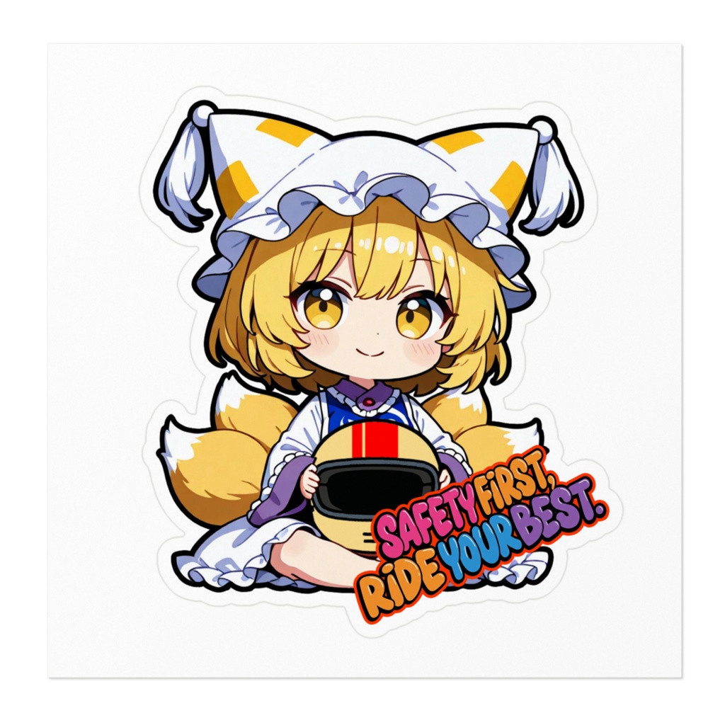 東方Project 八雲藍 お守りステッカー ~Safety First, Ride Your Best~