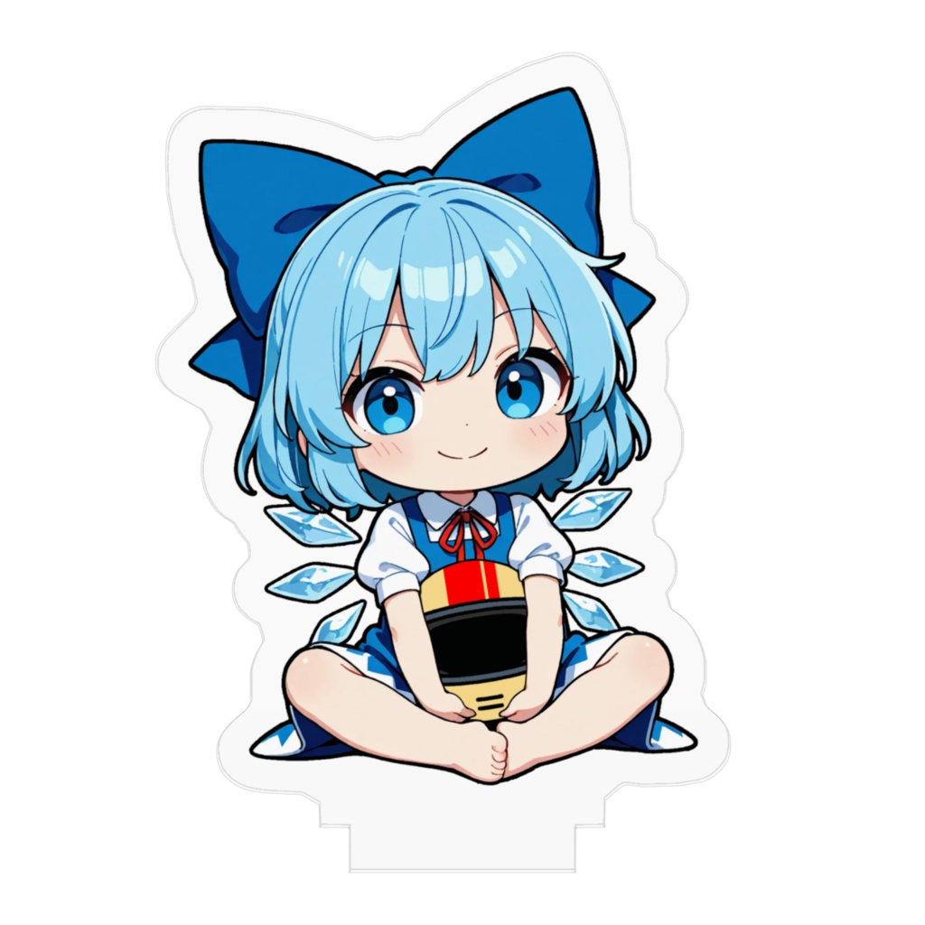 東方Project チルノ お守りアクリルフィギュア ~Safety First, Ride Your Best~