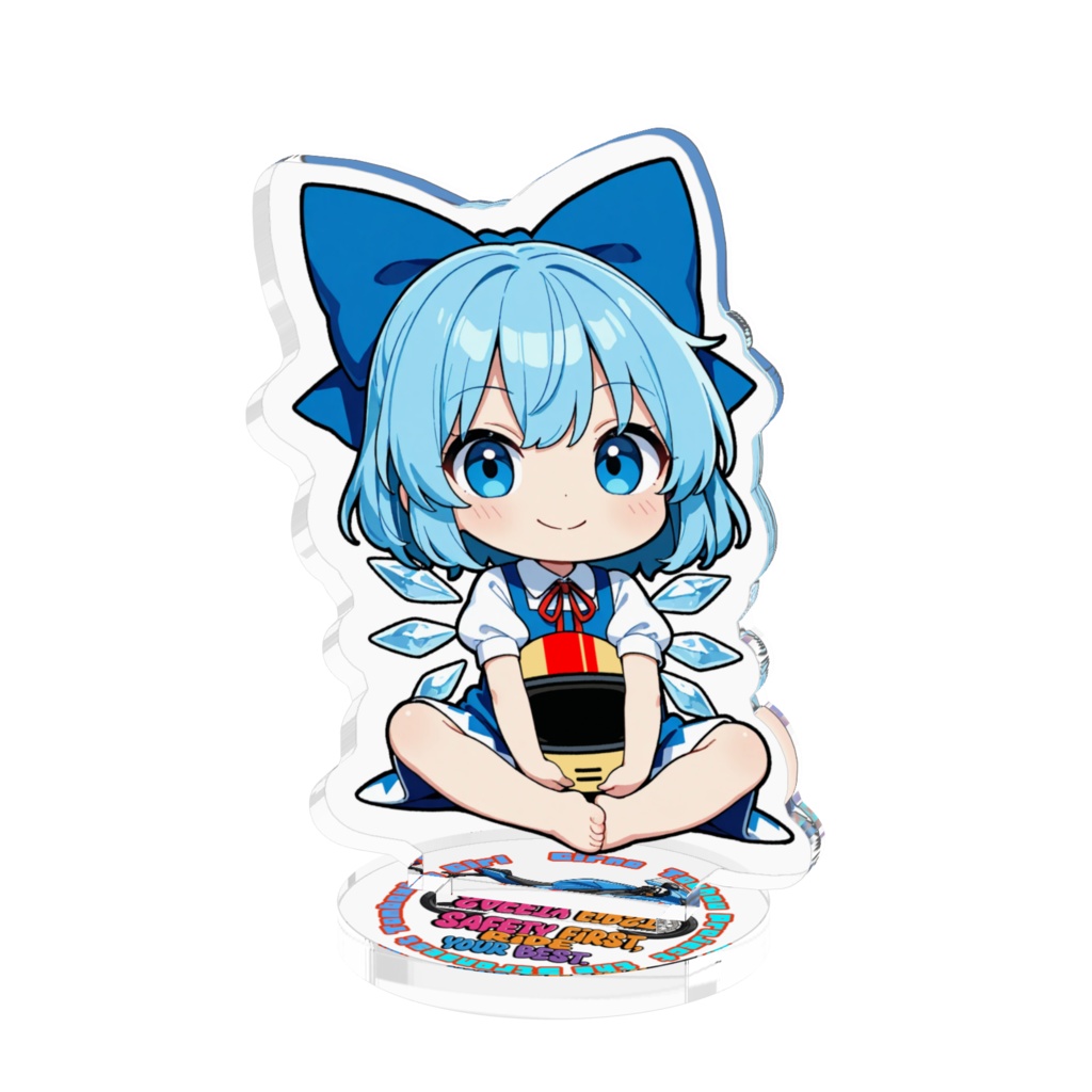 東方Project チルノ お守りアクリルフィギュア ~Safety First, Ride Your Best~