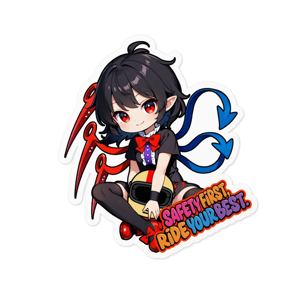 東方Project 封獣ぬえ お守りステッカー ~Safety First, Ride Your Best~