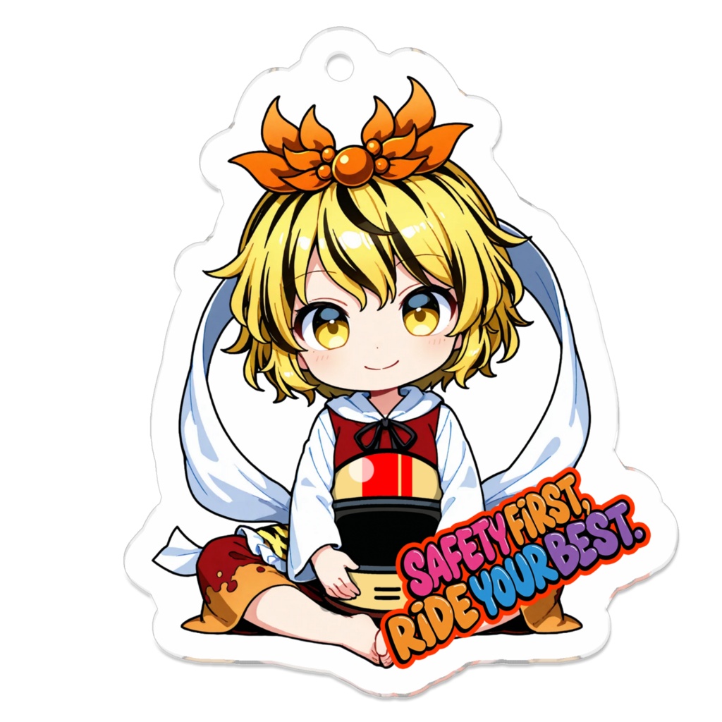 東方Project 寅丸 星 お守りアクリルキーホルダー ～Safety First, Ride Your Best～