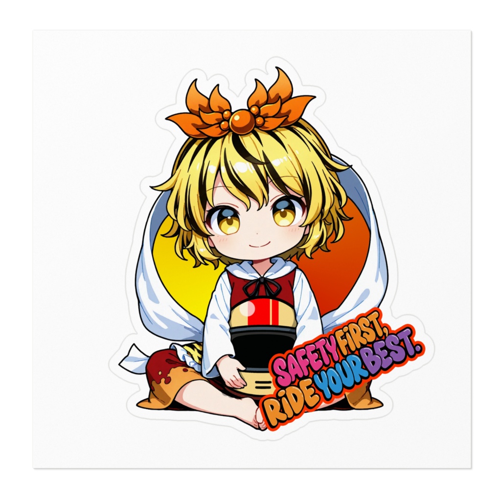 東方Project 寅丸 星 お守りステッカー ~Safety First, Ride Your Best~