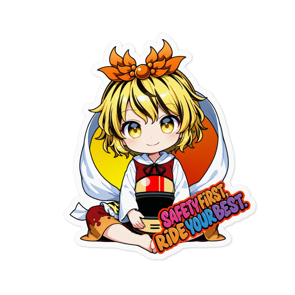 東方Project 寅丸 星 お守りステッカー ~Safety First, Ride Your Best~
