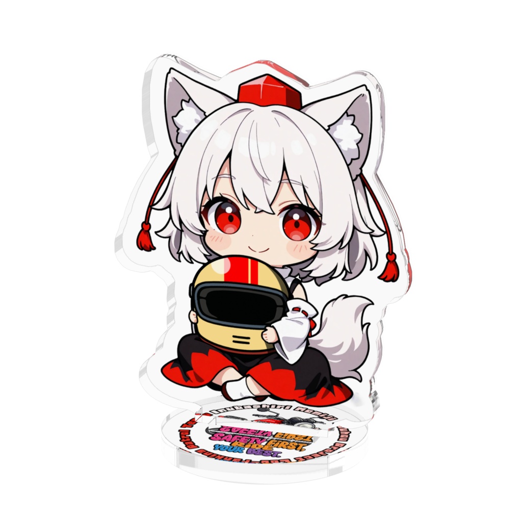 東方Project 犬走椛 お守りアクリルフィギュア ~Safety First, Ride Your Best~