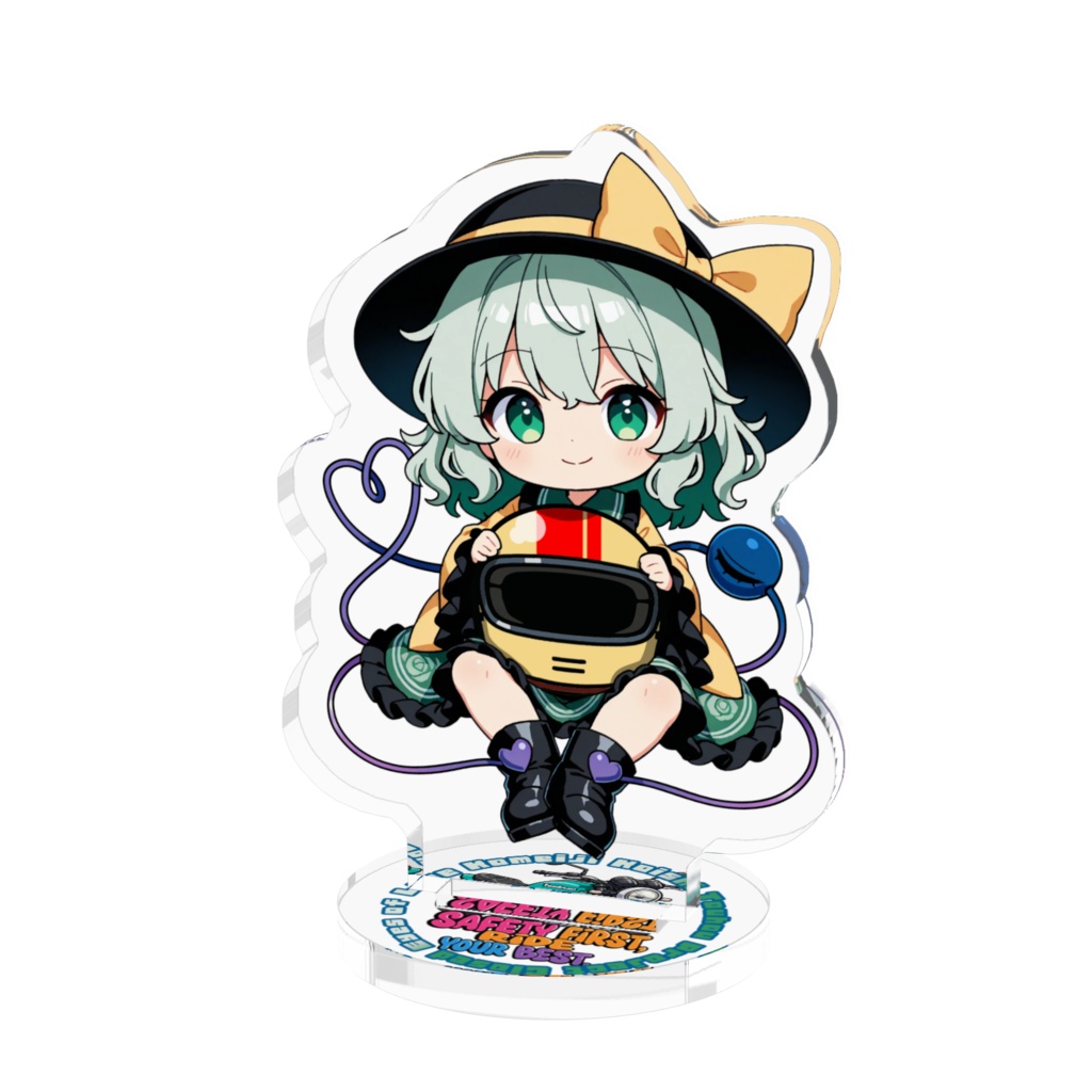 東方Project 古明地こいし お守りアクリルフィギュア ~Safety First, Ride Your Best~