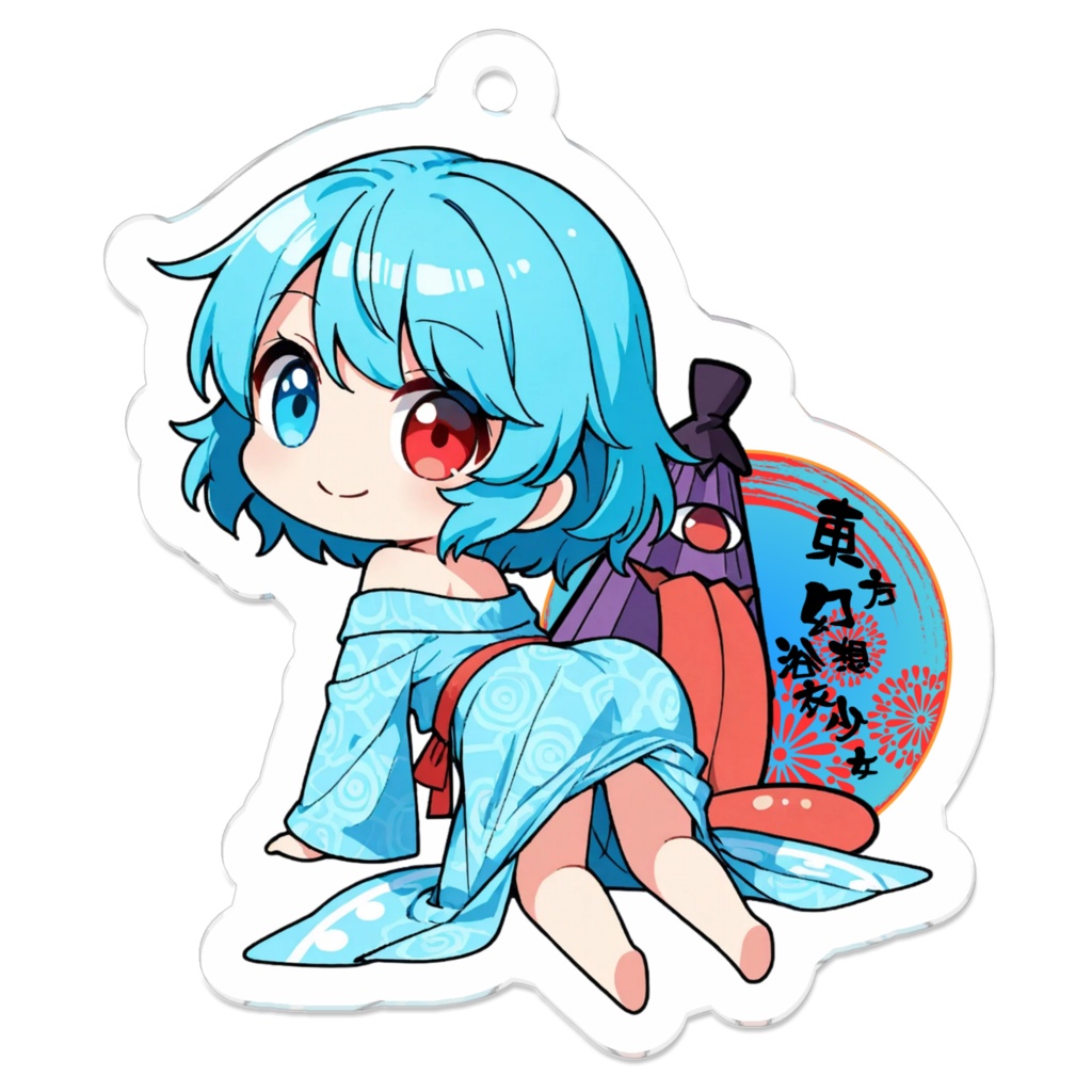 東方Project 東方幻想浴衣少女 多々良小傘アクリルキーホルダー