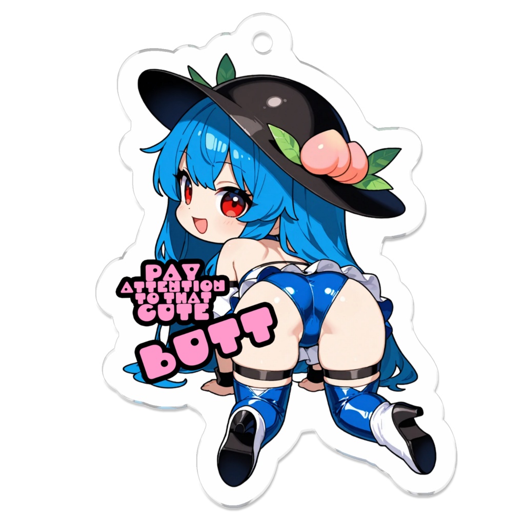 東方Project 比那名居天子 Cute Butt Collection アクリルキーホルダー