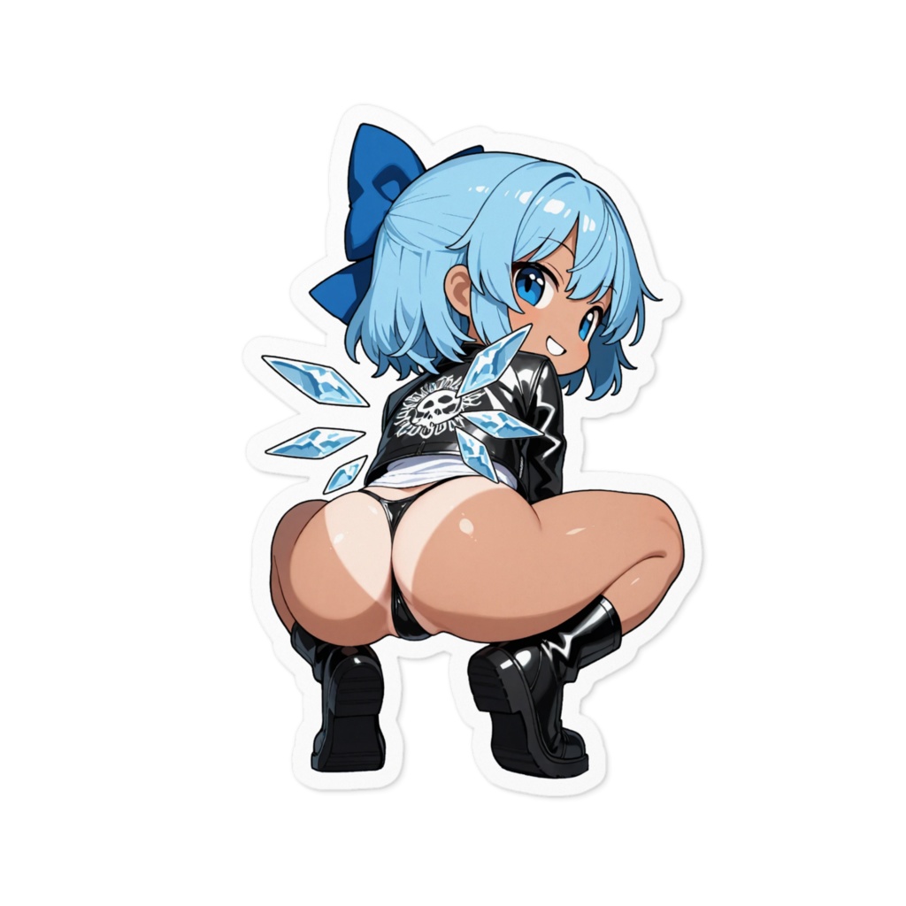 東方Project ちるの Cool Butt Rider Girls ステッカー(ロゴ無しver）