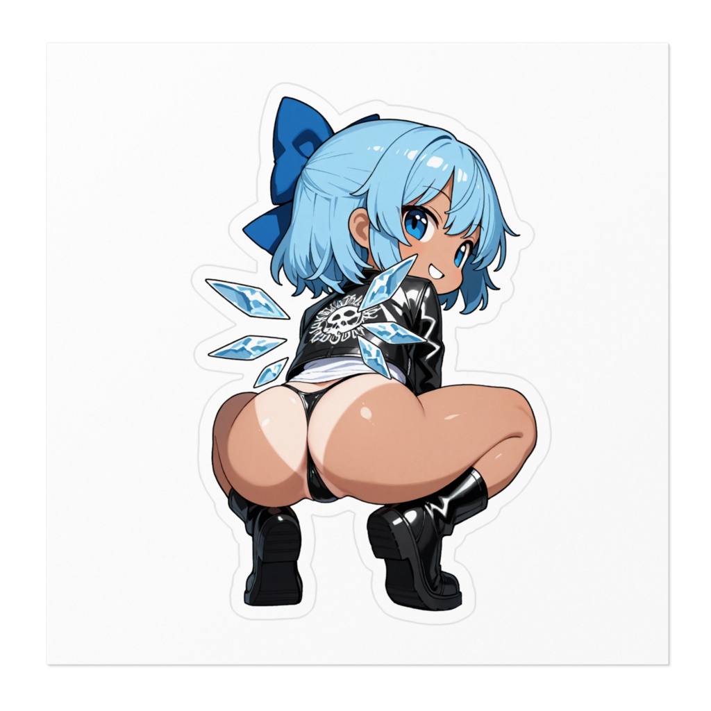 東方Project ちるの Cool Butt Rider Girls ステッカー(ロゴ無しver)