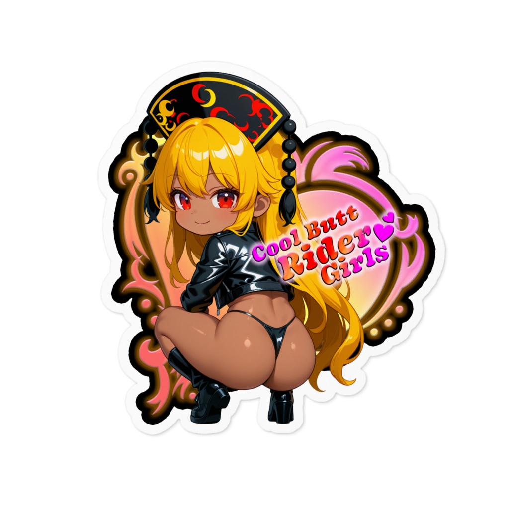 東方Project 純狐 Cool Butt Rider Girls ステッカー