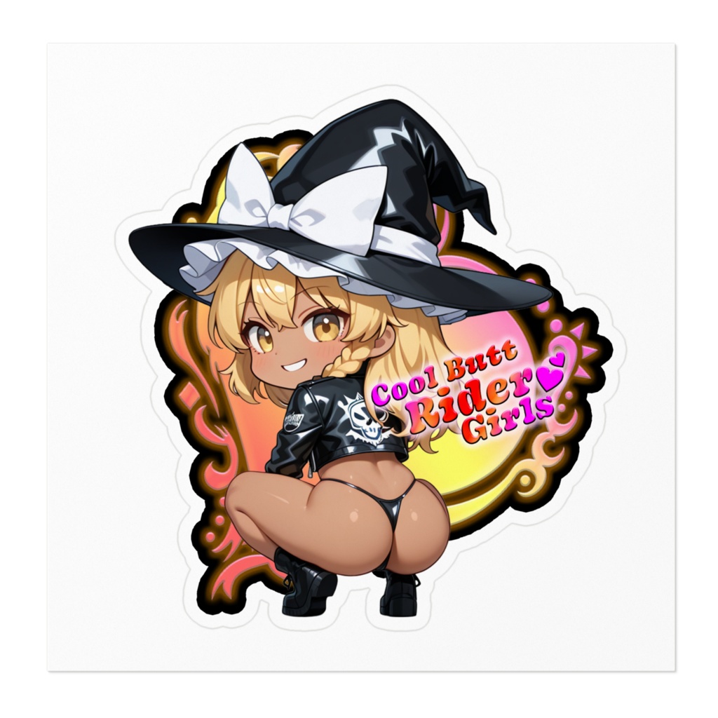東方Project 霧雨魔理沙 Cool Butt Rider Girls ステッカー