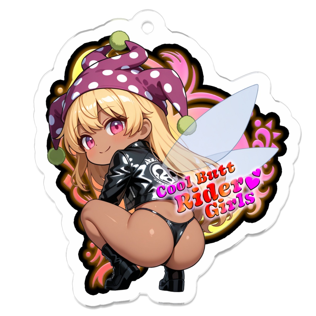 東方Project クラウンピース Cool Butt Rider Girls アクリルキーホルダー