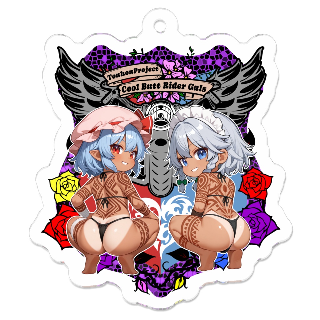 東方Project レミリア×咲夜 Cool Butt Rider GALs アクリルキーホルダー