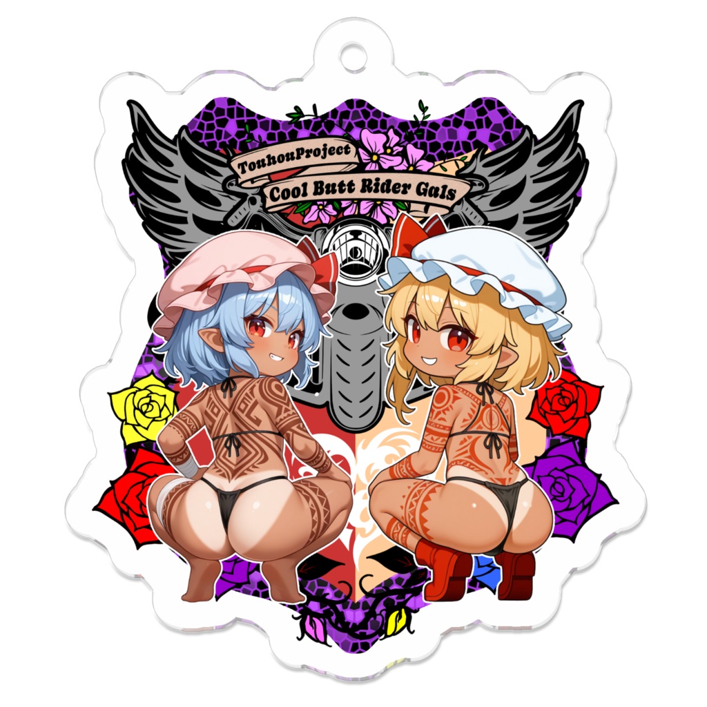 東方Project レミリア×フラン Cool Butt Rider GALs アクリルキーホルダー