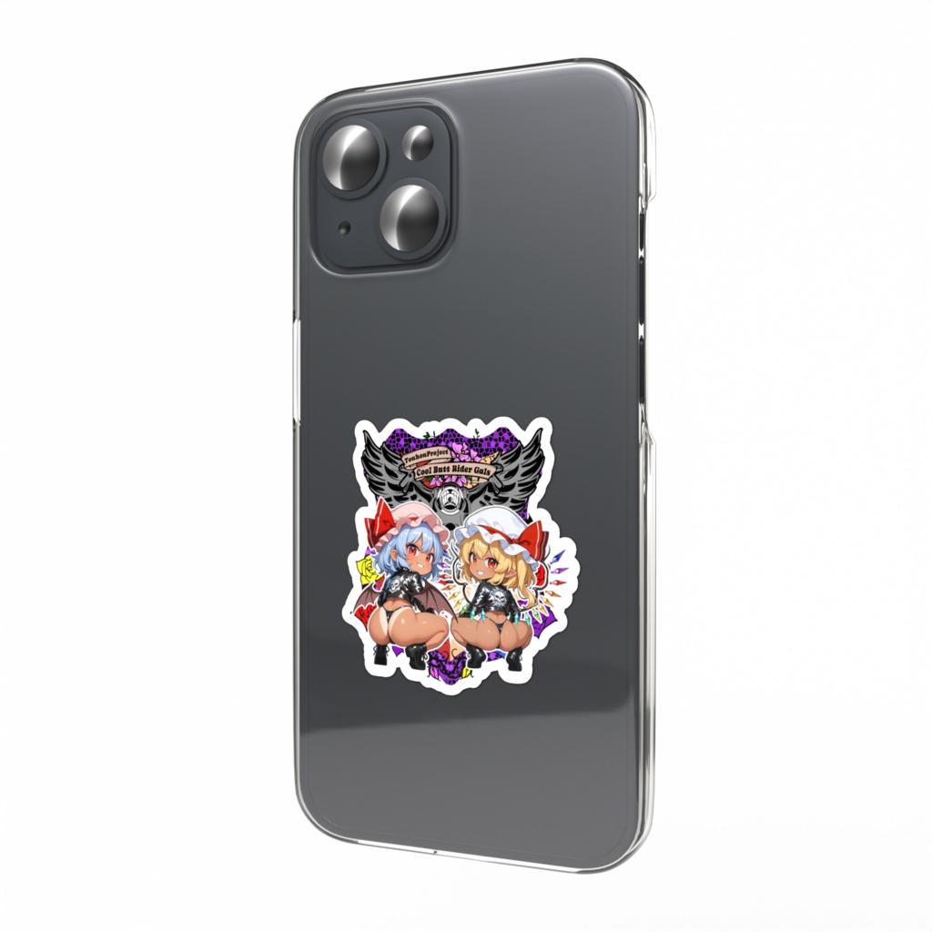 東方Project レミリア×フラン Cool Butt Rider GALs スマホステッカー レザージャケットver