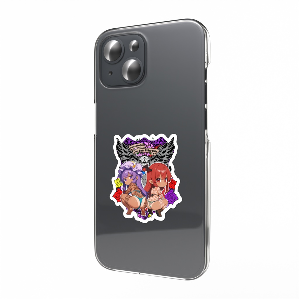 東方Project パチュリー・ノーレッジ×小悪魔 Cool Butt Rider GALs スマホステッカー