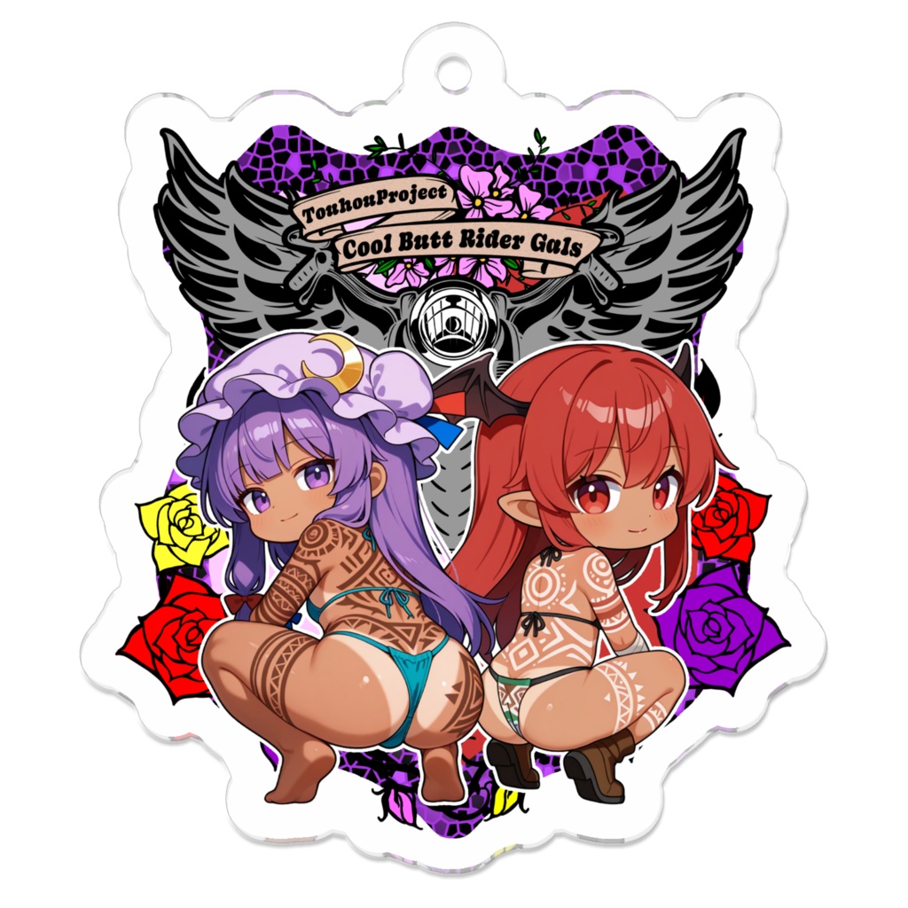 東方Project パチュリー×小悪魔 Cool Butt Rider GALs アクリルキーホルダー