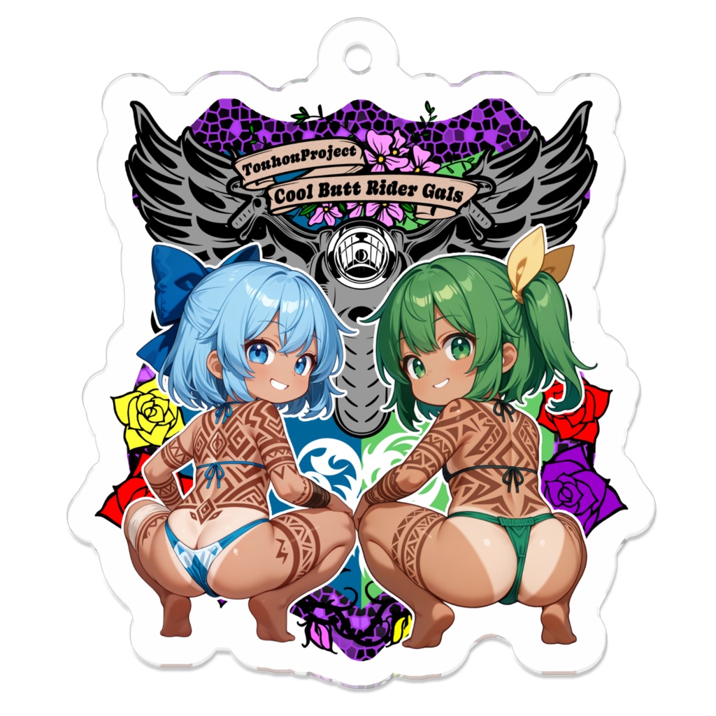 東方Project チルノ×大妖精 Cool Butt Rider GALs アクリルキーホルダー
