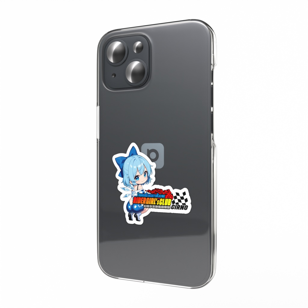 東方Project チルノ 幻想少女鉄馬俱楽部 スマホステッカー