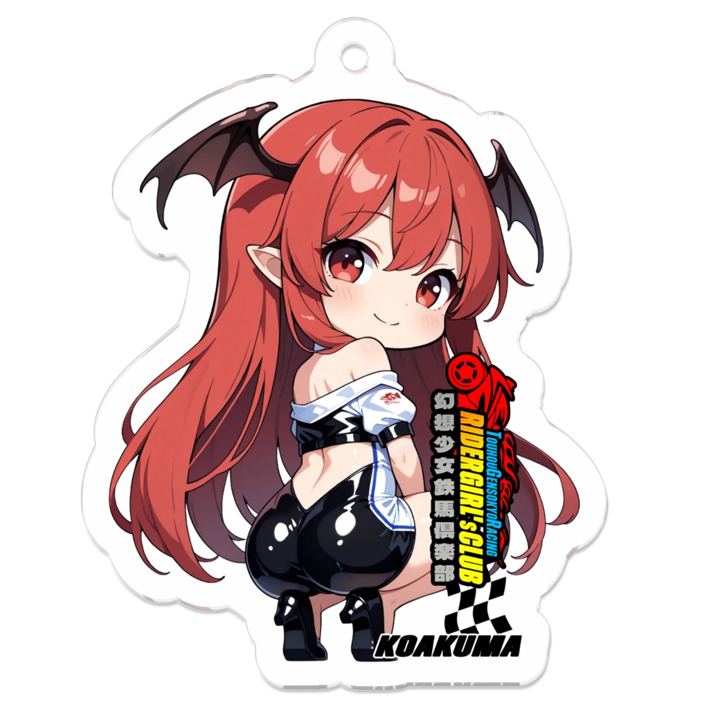 東方Project 小悪魔 幻想少女鉄馬俱楽部 アクリルキーホルダー