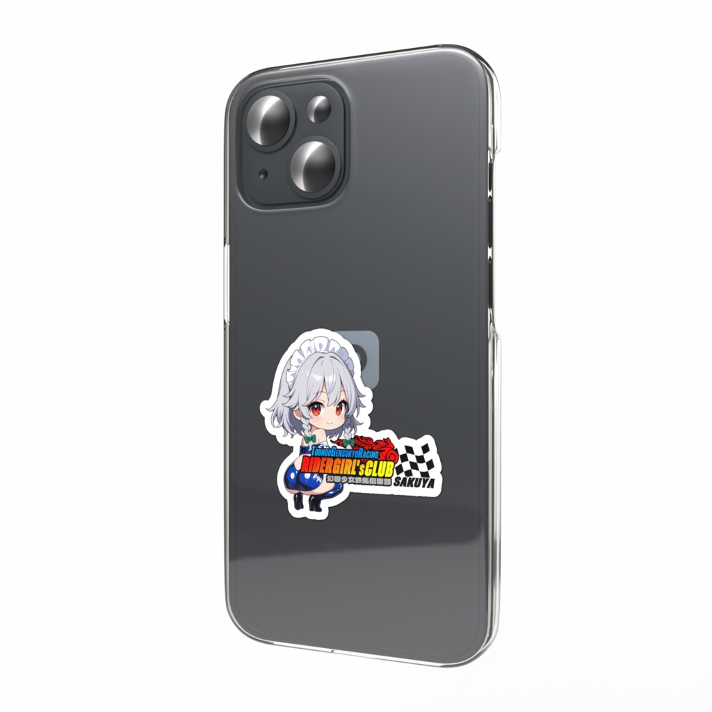 東方Project 十六夜咲夜 幻想少女鉄馬俱楽部 スマホステッカー