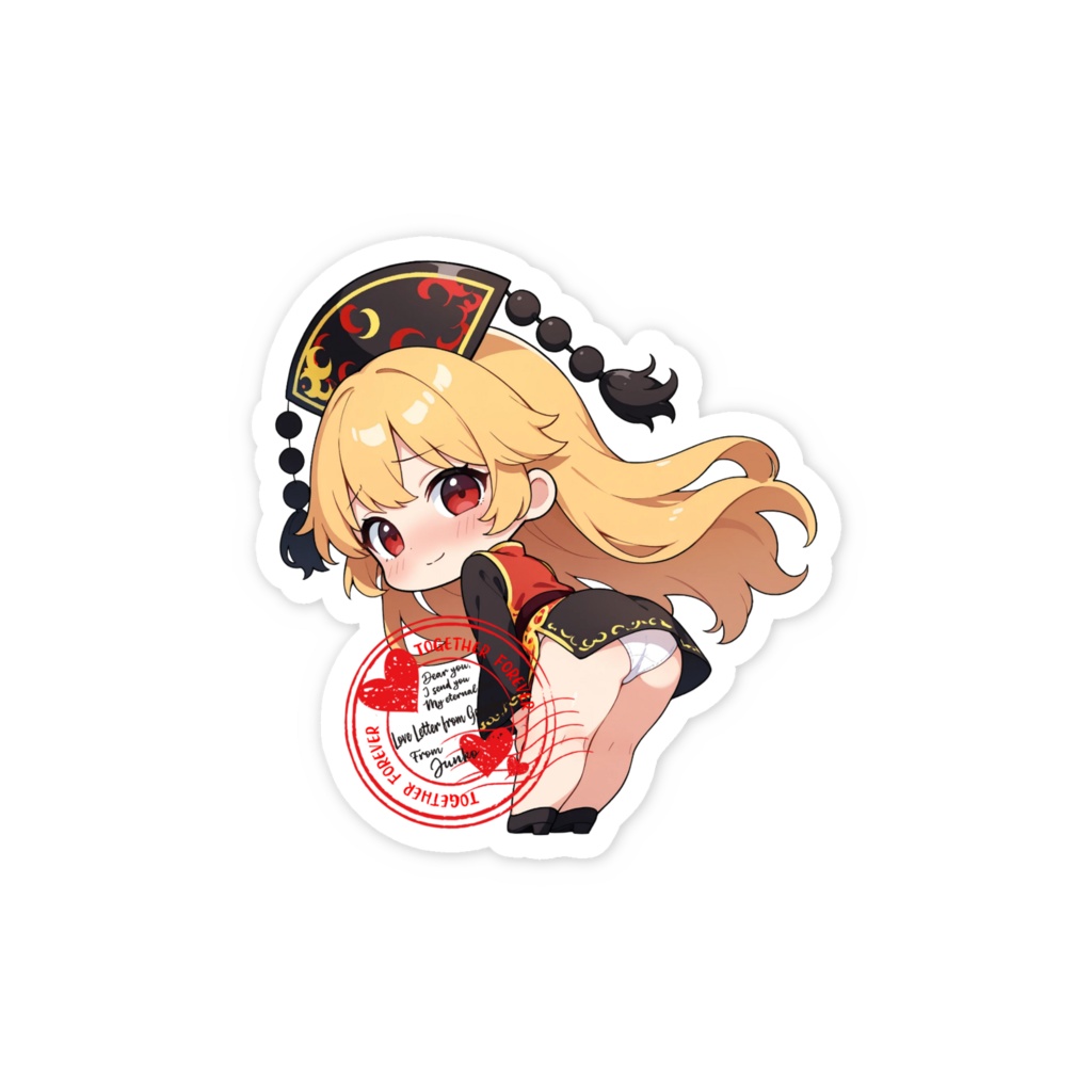 東方Project Love Letter from Gensokyo スマホステッカー 純狐