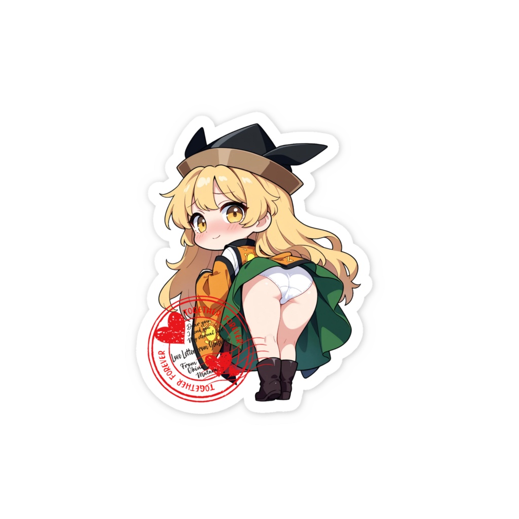 東方Project Love Letter from Gensokyo スマホステッカー 摩多羅隠岐奈