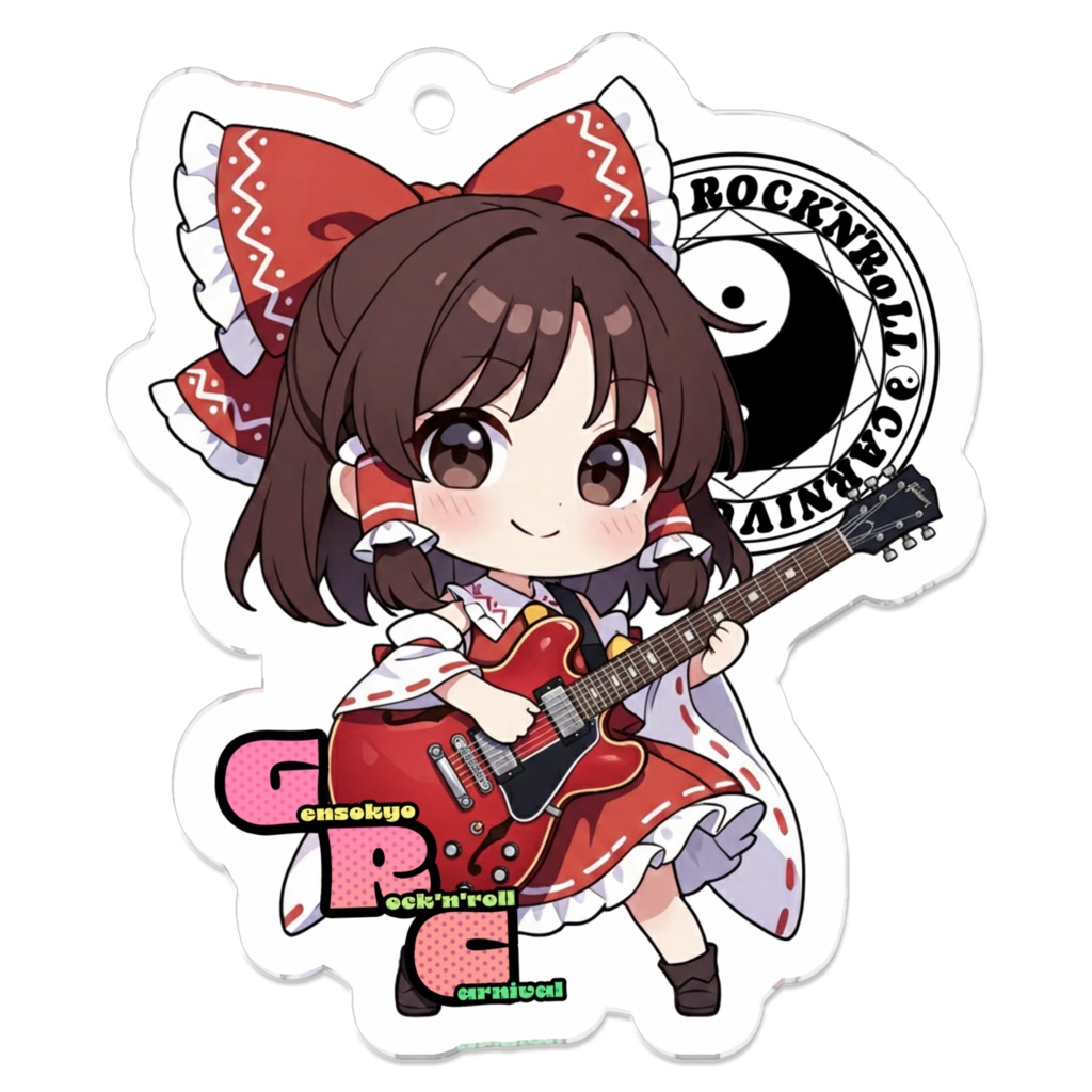 東方Project Gensokyo Rock'n'roll Carnival 博麗霊夢 アクリルキーホルダー