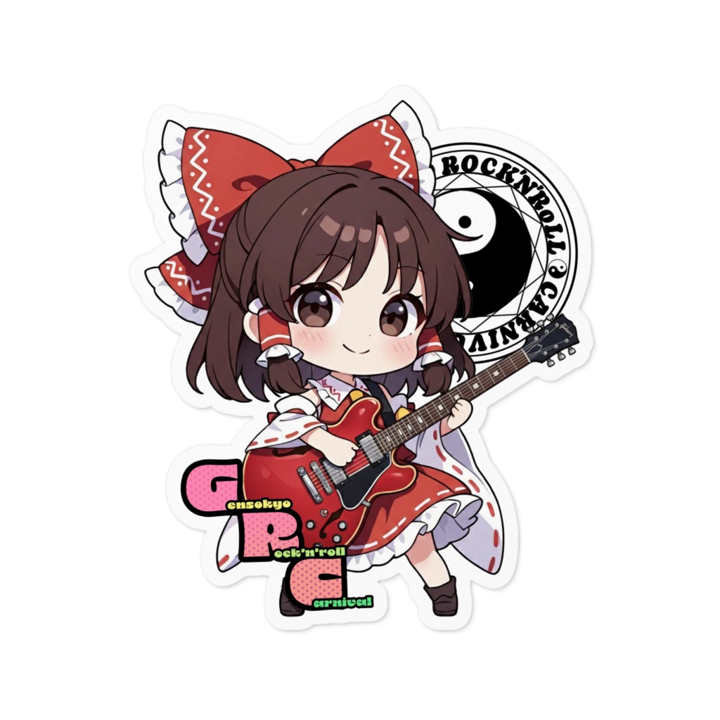 東方Project Gensokyo Rock'n'roll Carnival 博麗霊夢 ステッカー