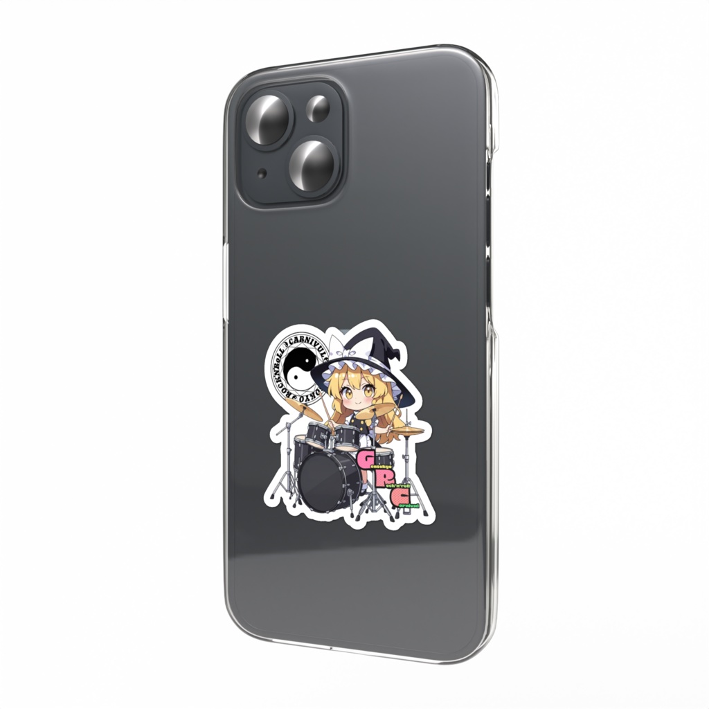 東方Project Gensokyo Rock'n'roll Carnival 霧雨魔理沙 スマホステッカー